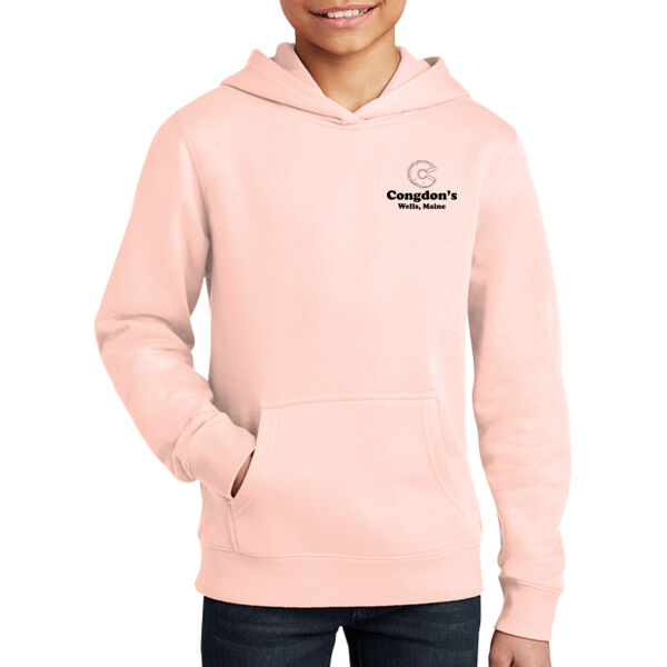 Surfing Teddy - Youth V.I.T. Fleece Hoodie Thumbnail
