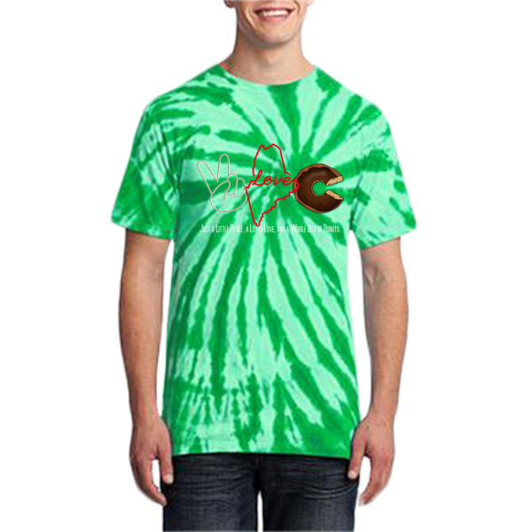 Peace Love and Doughnuts  - Tie Dye Tee Thumbnail